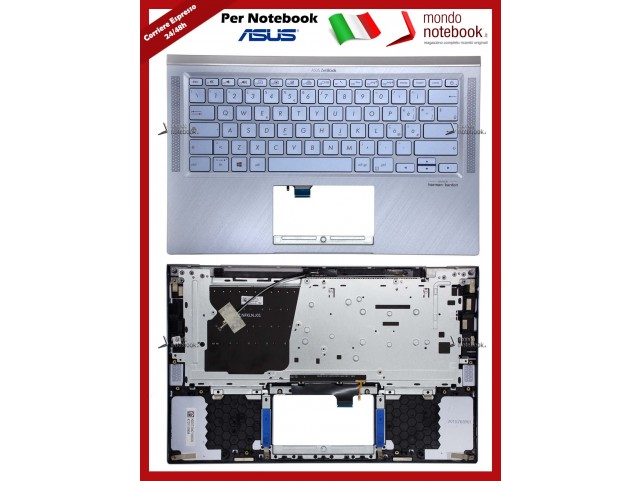 Tastiera con Top Case ASUS ZenBook 14 UX431F UX431FA UX431FN [Utopia Blue] (RETROILLUMINATA)